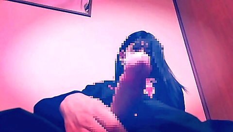 Asian amateur crossdresser fucks her face in a solo video