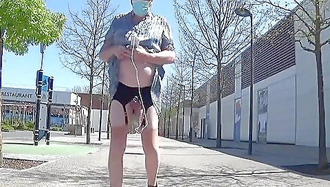 Tranny travel is taking a hot handjob to her urethral outfit