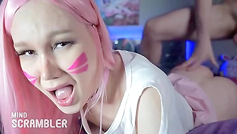 Gorgeous shemale with a big ass gets fucked and cum in her mouth