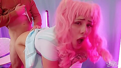 Hot redhead slut with a massive ass and a hot ass fuck