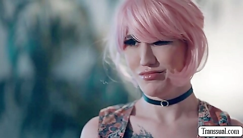 Bareback is one of the best things that a redhead shemale can do